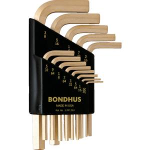 ボンダス BONDHUS ボンダス HLX13SG 六角L-レンチ ショート インチ セット13本組 0.050-3/8 BONDHUS