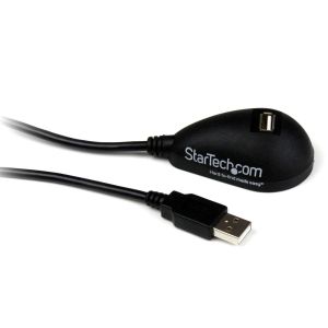 スターテックドットコム StarTech.com スターテック USBEXTAA5DSK 1.5m USB2.0延長ケーブル(ブラック)
