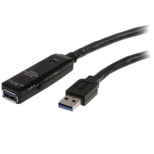 スターテックドットコム StarTech.com スターテック ZU201LX USB 3.0 アクティブ延長ケーブル 3m オス メス USB 3.0 リピータケーブル