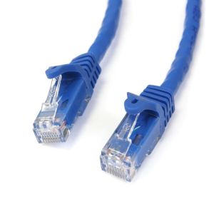 スターテックドットコム StarTech.com スターテック N6PATC15MBL 15m カテゴリー6 LANケーブル ブルー RJ45モールディングコネクタ(ツメ折れ防止カバー付き)