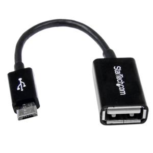 スターテックドットコム StarTech.com スターテック UUSBOTG 12cm micro USB OTG変換アダプタ