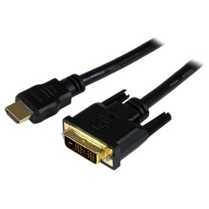 スターテックドットコム StarTech.com スターテック HDDVIMM150CM 1.5m HDMI-DVI-D変換ケーブル HDMI(19ピン)-DVI-D(19ピン) オス/オス