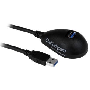 スターテックドットコム StarTech.com スターテック ZU200SH 1.5m SuperSpeed USB3.0延長ケーブル ブラック 卓上使用に最適 USB A オス - USB A