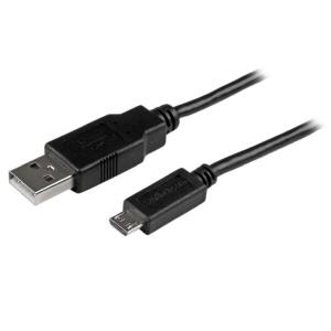 スターテックドットコム StarTech.com スターテック USBAUB3BK 充電/同期用 USB - Micro USBスリムケーブル(91cm)