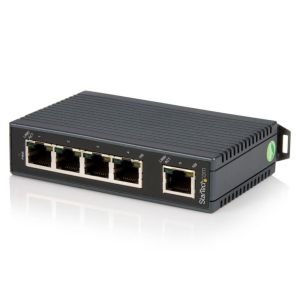 スターテックドットコム StarTech.com スターテック IES5102 5ポート産業用スイッチングハブHUB DINレールに取付け可能LAN用ハブ