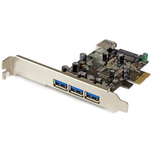 スターテックドットコム StarTech.com スターテック PEXUSB3S42 USB 3.0 4ポート増設 PCI Expressカード 外部ポート x3/ 内部ポート x1搭載