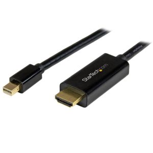 スターテックドットコム StarTech.com スターテック MDP2HDMM2MB Mini DisplayPort - HDMI変換ケーブル 2m 4K解像度/UHD対応