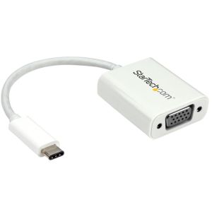 スターテックドットコム StarTech.com スターテック CDP2VGAW USB-C - VGA変換アダプタ(ホワイト)