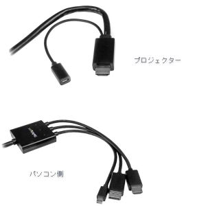 スターテックドットコム StarTech.com スターテック DPMDPHD2HD 2m HDMI /DisplayPort /Mini DisplayPort - HDMI