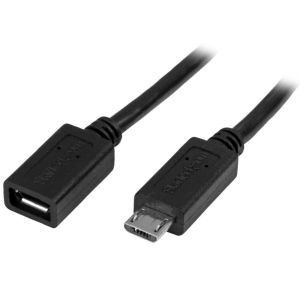 スターテックドットコム スターテック USBUBEXT50CM 0.5m USB Micro-B 延長ケーブル Micro-Bオス - Micro-Bメス StarTech.com