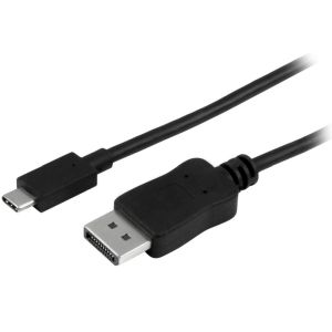 スターテックドットコム StarTech.com スターテック ZU201A0 USB-C - DisplayPort ディスプレイ 変換アダプタケーブル 1.8m 4K 60Hz ブラック