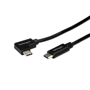 スターテックドットコム StarTech.com スターテック ZU201LR L型USB-Cケーブル 1m オス ストレート - オス L型 逆差し可能 USB 2.0準拠