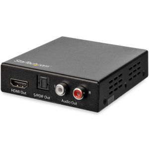 スターテックドットコム StarTech.com スターテック ZU2029L HDMIデジタルオーディオ音声分離器 4K 60Hz対応 HDR HDMI Toslink光デジタル RCAサウンド対応