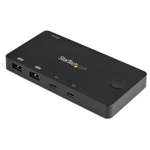 スターテックドットコム StarTech.com スターテック ZU2029Q USB-C対応2ポートパソコン切替器 4K60Hz HDMI コンパクト USB-Cケーブル付属 バスパワー対応