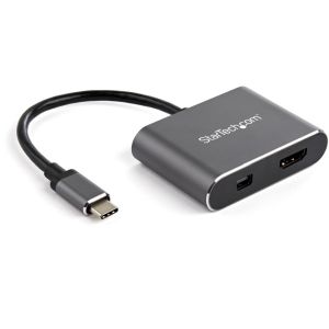 スターテックドットコム StarTech.com スターテック ZU2028W USB-C-Mini DisplayPort HDMI変換アダプタ 4K 60Hz対応 DPオルタネートモード準拠