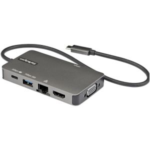 スターテックドットコム StarTech.com スターテック ZU202EW USB Type-Cマルチ変換アダプター 4K HDMI または 1080p VGA 100W PD USB-A x3