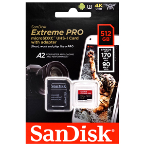 サンディスク SanDisk 海外パッケージ サンディスク マイクロSDXC 512GB SDSQXCZ-512G-GN6MA UHS-I U3 class10 A2 microsdカード