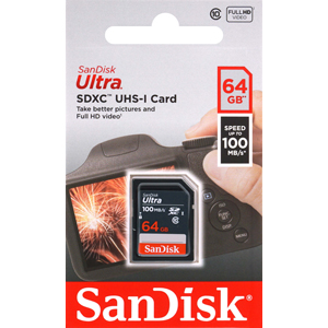 サンディスク SanDisk 海外パッケージ サンディスク SDXC 64GB SDSDUNR-064G-GN3IN UHS-I class10 SDカード