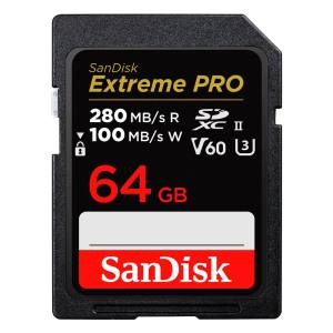 サンディスク SanDisk 海外パッケージ サンディスク SDXC 64GB SDSDXEP-064G-GN4IN UHS-II Extreme PRO U3 V60