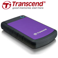 トランセンド Transcend トランセンド TS1TSJ25H3P 外付け ポータブルHDD 耐衝撃 1TB USB3.1 Gen1 パープル ハードディスク