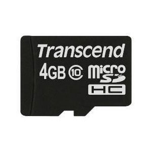 トランセンド Transcend トランセンド TS4GUSDC10 マイクロSD 4GB microSD w/o adapter Class10 Transcend