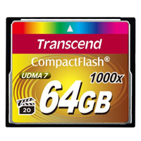 トランセンド Transcend トランセンド TS64GCF1000 CF 64GB 1000倍速 コンパクトフラッシュ Transcend