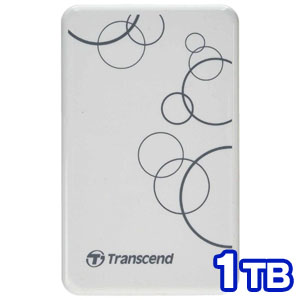 トランセンド Transcend トランセンド TS1TSJ25A3W ポータブルHDD 1TB USB3.1 Gen 1 2.5インチ ホワイト