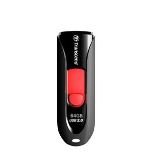 トランセンド Transcend トランセンド TS64GJF590K USBメモリ 64GB USB2.0 Pen Drive Capless Black