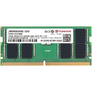 トランセンド Transcend トランセンド JM5600ASE-32G 32GB JM DDR5 5600 SO-DIMM 2Rx8 2Gx8 CL46 1.1V