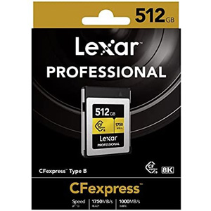 レキサー Lexar (B品 パッケージ破損 中身新品)レキサー LCFX10-512CRB CFexpressカード Type B 512GB