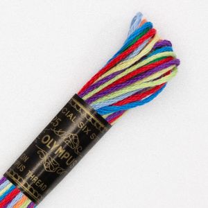 オリムパス オリムパス 刺しゅう糸 刺繍糸 25番 カラフル 6かせ 8mｘ6本 6束 カラー 8802
