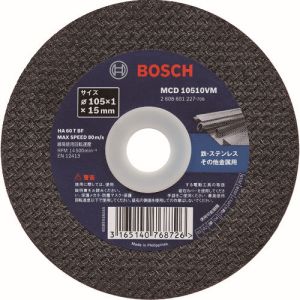 ボッシュ BOSCH ボッシュ MCD10510VM/10 切断砥石 105×1.0×15 10枚入り Vシリーズ BOSCH