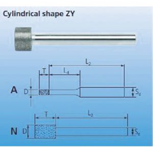 フェアッド PFERD PFERD DZY-A3.0-119204 ダイヤモンドインターナルバー 3mm軸 120 刃径3.0mm