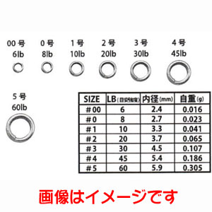 ヤリエ YARIE ヤリエ 806 スプリットリング シルバー20Lb 2号