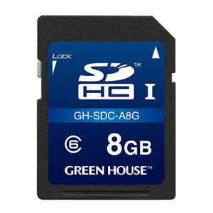 グリーンハウス GreenHouse グリーンハウス GH-SDC-A8G ドラレコ アクションカメラ向けSDHCカード 8GB