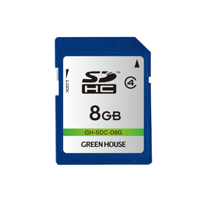 グリーンハウス GreenHouse グリーンハウス GH-SDC-D8G SDカード 8GB クラス4