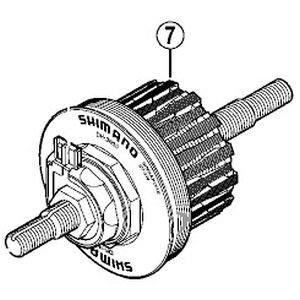 シマノ SHIMANO シマノ SHIMANO Y2ZW98030 内部一式組立品 ブラック塗装 軸長140mm