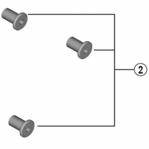 シマノ SHIMANO シマノ SHIMANO Y1VV98010 SM-CDE80 プレート固定ボルト 3P