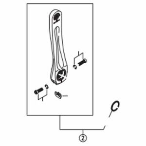 シマノ SHIMANO シマノ SHIMANO Y1MT98070 左クランク 175mm シルバー