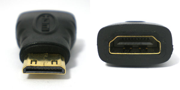  HDMI変換 HDMIメス - miniHDMIオス