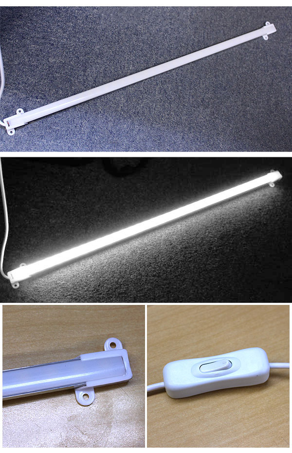  輸入特価アウトレット USB接続 蛍光灯タイプLED 5630 スイッチ付き 昼白色
