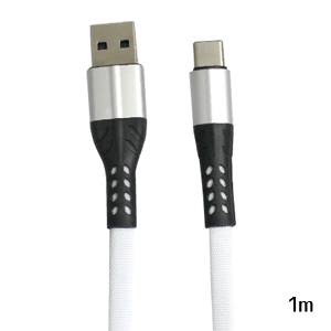 輸入特価アウトレット USB3.1 TypeC ケーブル 1m メッシュホワイト