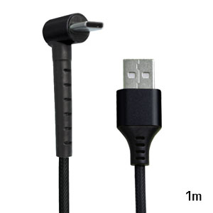 輸入特価アウトレット USB TypeCスタンド メッシュケーブル ブラック 1m