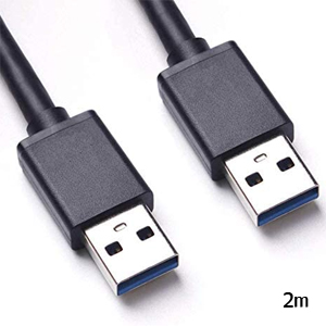 輸入特価アウトレット USB3.0-USB3.0 オスケーブル 2m ブラック