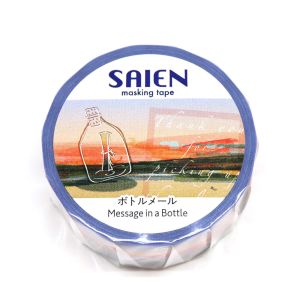 カミイソ産商 カミイソ産商 マスキングテープ SAIEN UR-4035 ボトルメール 20mmx7m