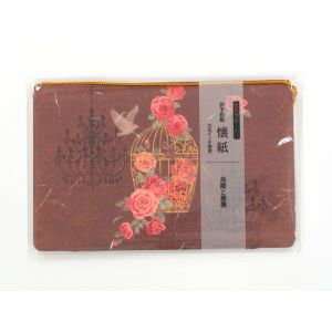 カミイソ産商 カミイソ産商 No.3505 kimono 鳥籠と薔薇 懐紙入付