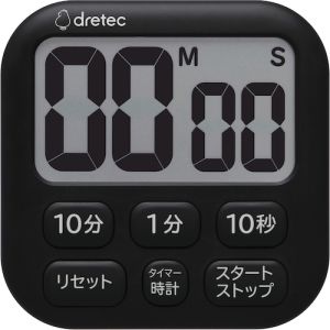 ドリテック dretec ドリテック T-621BK 抗菌タイマー「ポポラ6」 ブラック