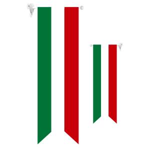 のぼり屋工房 のぼり屋工房 両面フラッグ イタリア国旗タテ リボン型 61176