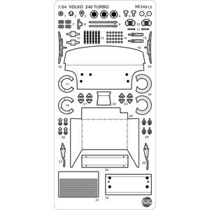 プラッツ プラッツ NuNu 1/24 レーシングシリーズ ボルボ 240ターボ 1986 ETCC ホッケンハイム ウィナー用 ディテールアップパーツ NE24013