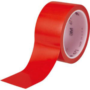 スリーエム 3M スリーエム 3M 471 RED 50×18 R 高機能ラインテープ 赤 50mm×18.2m R